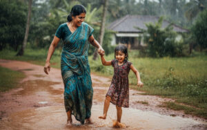 ගංවතුරෙන් සහ වැස්සෙන් ඔබේ දරුවා ආරක්ෂා කර ගනිමු 1